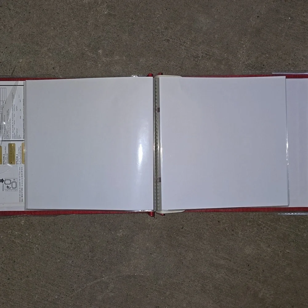 Scrapbook 6" X 6" 20 Pages Red Cover - Picture 3 of 3
